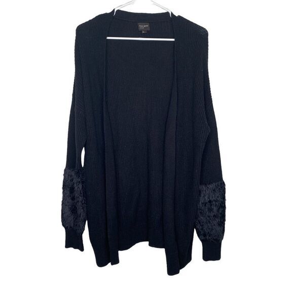 Free Press Black open front cardigan‎ size:XS - Picture 2 of 6